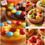 Donut Apple Slice Treats with Candy Toppings 1