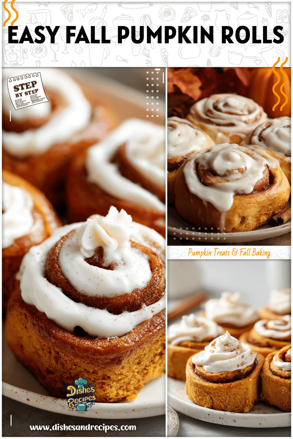 Easy Pumpkin Spice Cinnamon Roll Recipe for Fall