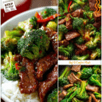 Chinese beef and broccoli cooked quickly in a wok with glossy sauce and tender vegetables.
