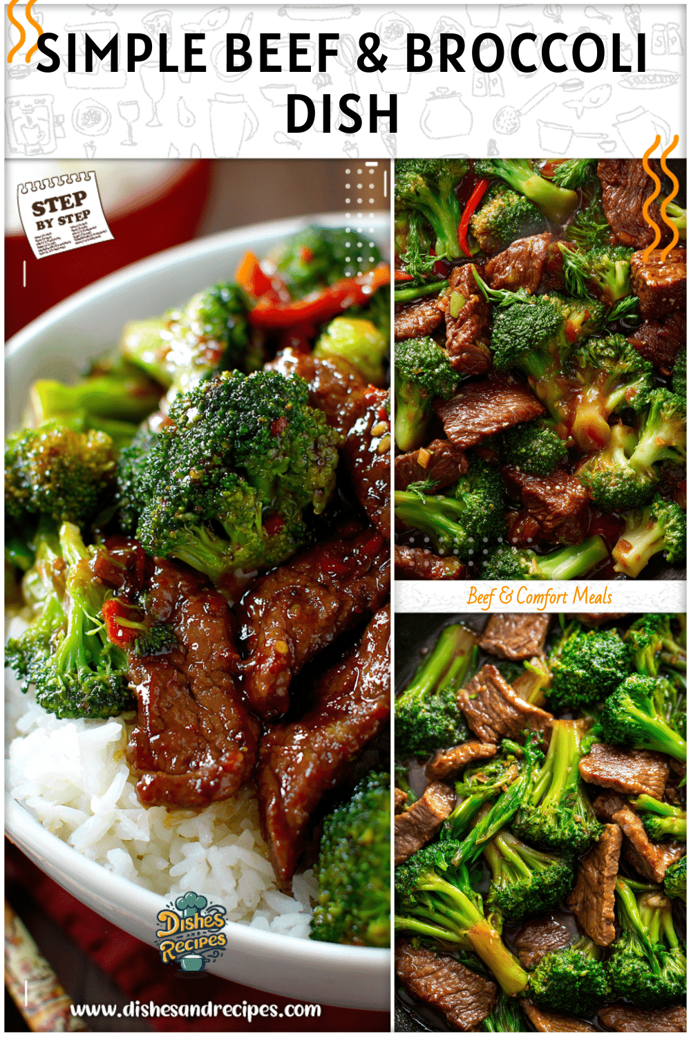 Chinese beef and broccoli cooked quickly in a wok with glossy sauce and tender vegetables.