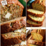 Bread machine zucchini bread loaf with slices ready to serve