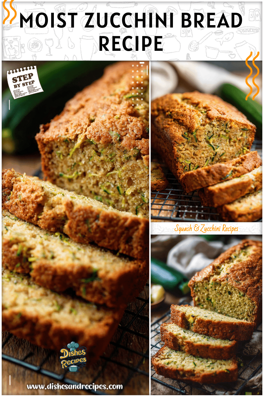 Moist Zucchini Squash Bread to Bake Today