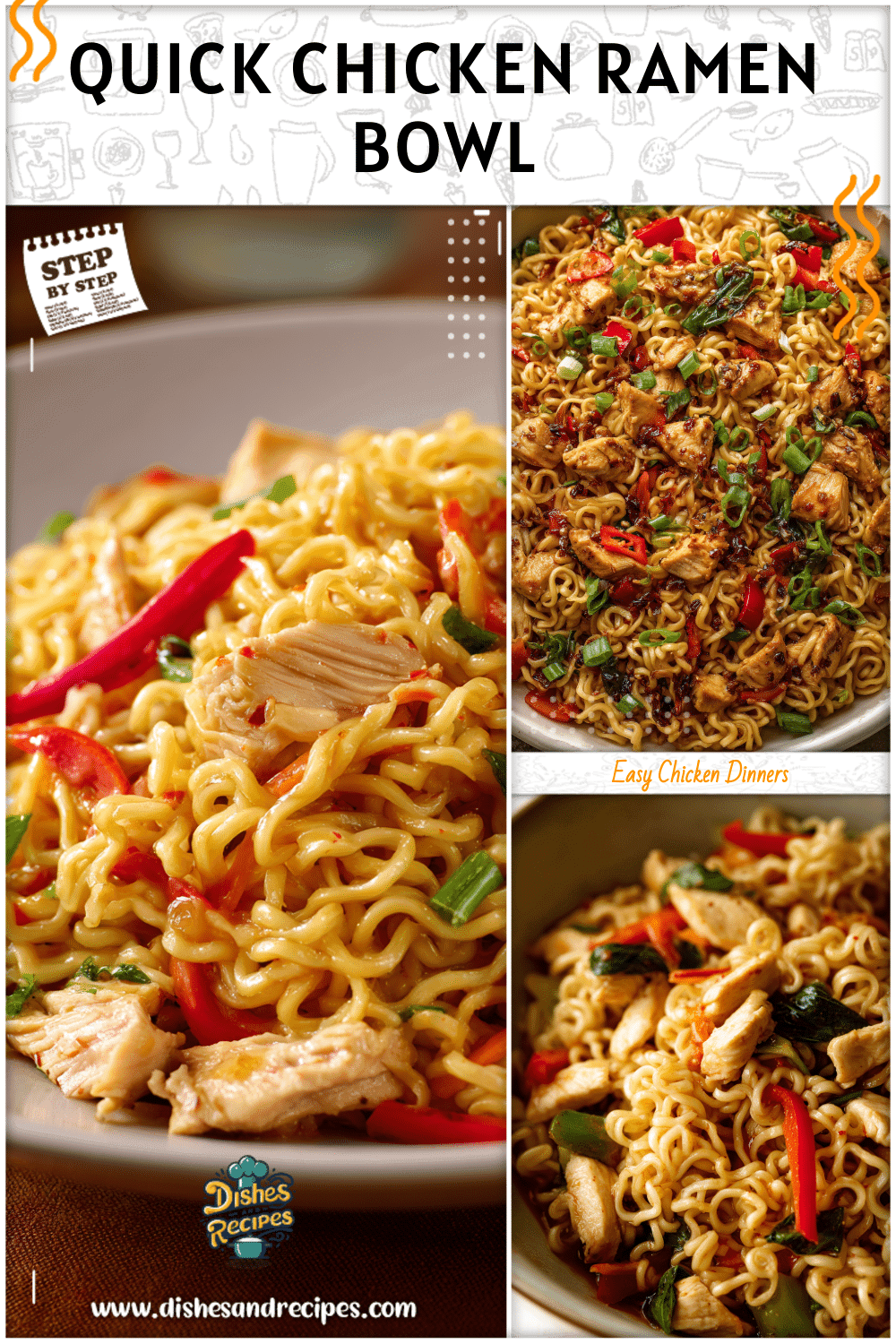 Quick Weeknight Meals: Chicken Ramen Noodles with Chili Flavor