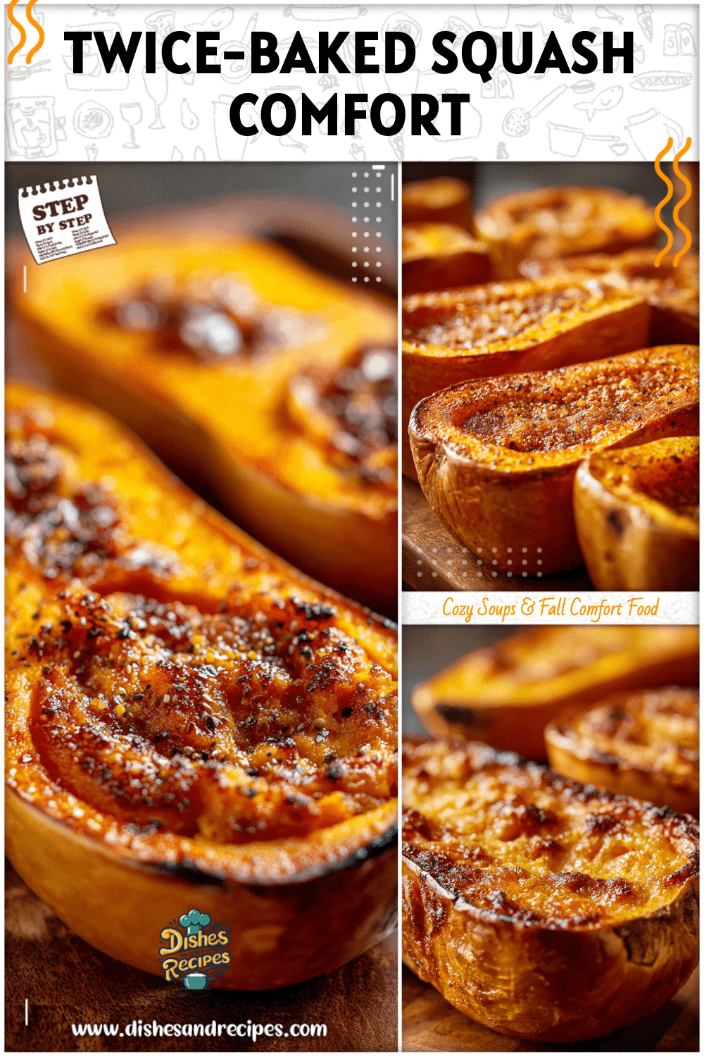 Twice-Baked Butternut Squash with Brown Sugar Spice Twist
