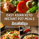 Irresistible Keto Asian Instant Pot Recipes for Every Taste 5 Colorful Asian Keto Instant Pot bowl with vegetables, chicken, and low carb sauce served fresh.