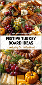Claire Holloway 6 A colorful Thanksgiving turkey charcuterie board styled as a Turkey Wreath Food with fruits, cheeses, and Vegetable Turkey Platter touches.