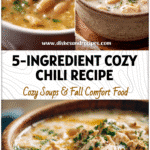 5-Ingredient White Chicken Chili Crockpot Recipes | Easy Dinner Inspiration 5 Close-up of 5-ingredient White Chicken Chili in a crockpot with creamy texture, ready to serve for dinner.