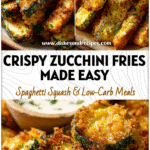Crispy Air-Fryer Zucchini Fries That Are Healthy, Keto & Irresistible 5 Plate of Healthy Air Fryer Zucchini Fries showing crunchy texture in a Keto Zuchini Air Fryer Recipe.
