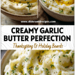 Garlic Butter Mashed Potatoes: Perfect Homemade Comfort 5 Creamy garlic butter mashed potatoes served in a rustic bowl with herbs and melted butter on top