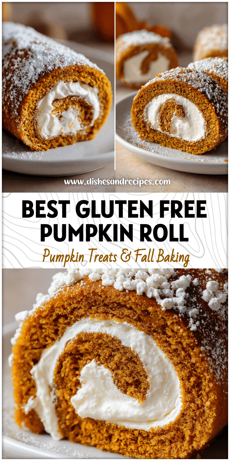 Gluten Free Pumpkin Roll with Cream Cheese Filling