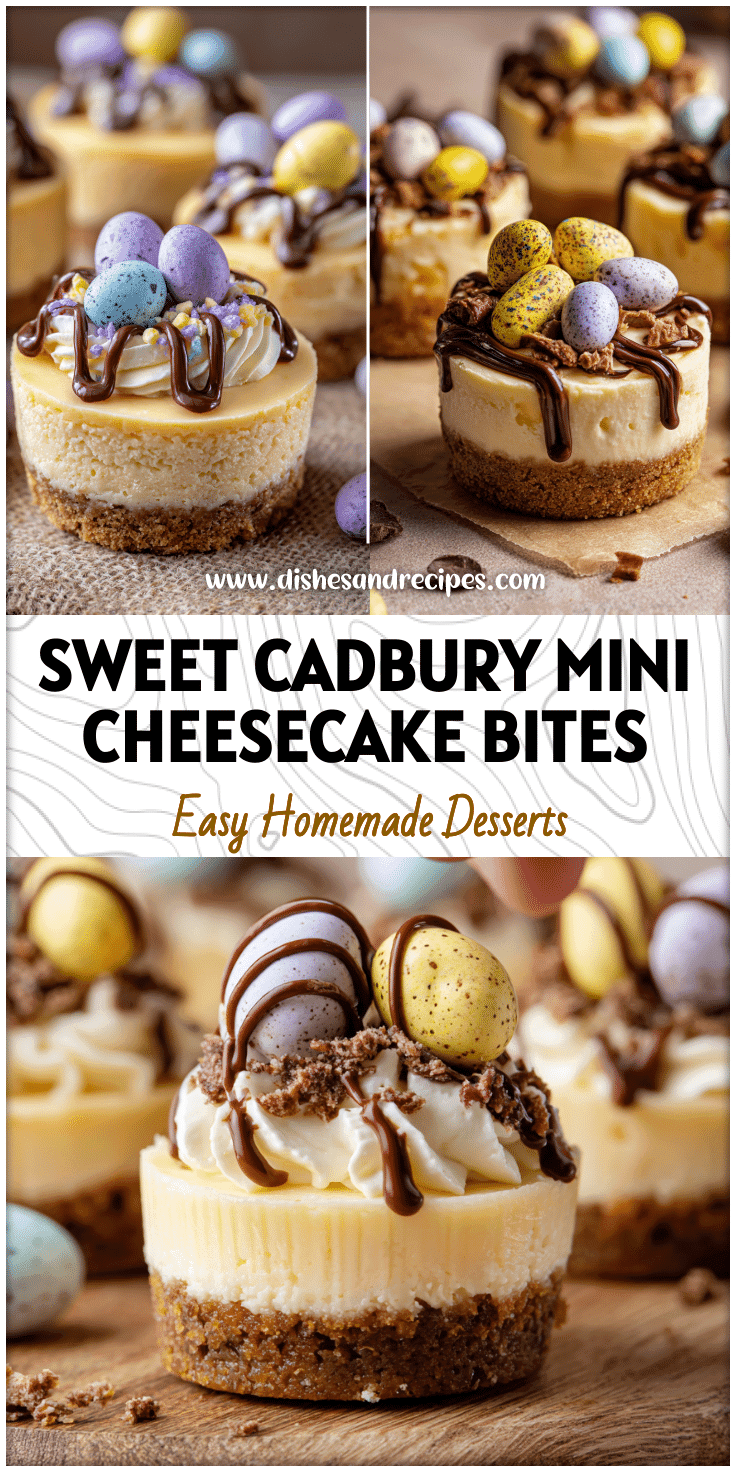 Individual Cadbury Egg Mini Cheesecakes for Easter 4 Individual Cadbury Egg Mini Cheesecakes for Easter