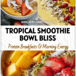 Mango Coconut Smoothie Bowl Recipe Easy & Healthy Delight 5 Bright Mango Coconut Smoothie Bowl topped with fresh fruit, coconut flakes, and chia seeds.