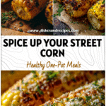 Grilled corn on the cob topped with parmesan, fresh herbs, and seasoning inspired by Mexican street corn.