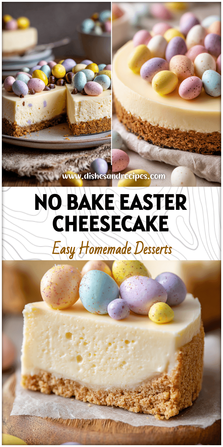 No Bake Cadbury Mini Egg Cheesecake Recipe for Easter