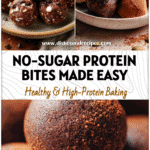 Chocolate protein bites made with cottage cheese and cream cheese, perfect for healthy high protein snacks.