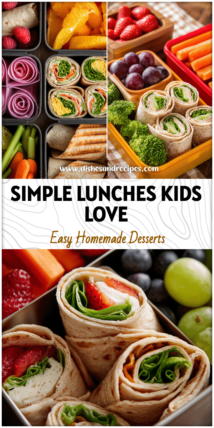 Assorted Cold Lunch Box options with wraps, fruit cups, and veggies as Simple Lunchbox Ideas for school.