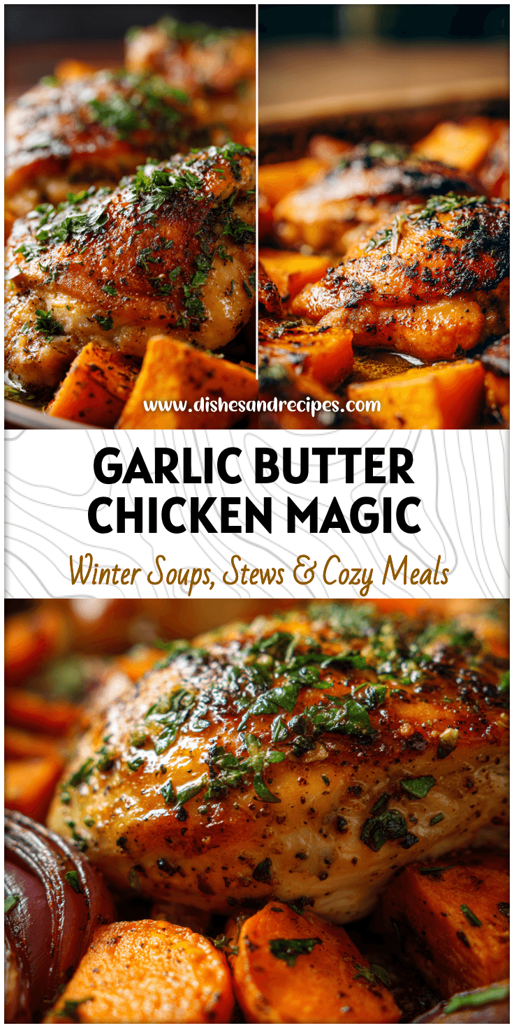 Garlic Butter Chicken & Sweet Potato Bake Peruvian-Inspired Dinner Recipe