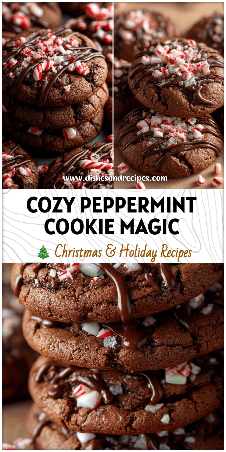 Peppermint Hot Chocolate Cookies for a Cozy Christmas Treat