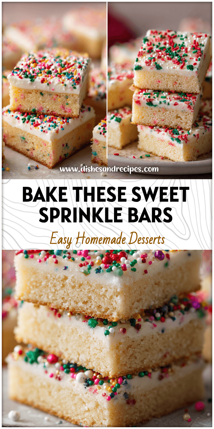 Sugar Cookie Bars with Holiday Sprinkles | Cute Easy Treats for Every Party