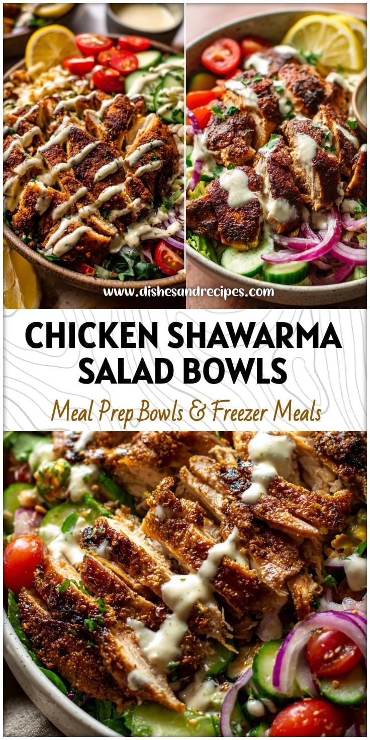 Healthy Chicken Shawarma Salad Bowls with Lemon Tahini Dressing 14 Healthy Chicken Shawarma Salad Bowls with Lemon Tahini Dressing
