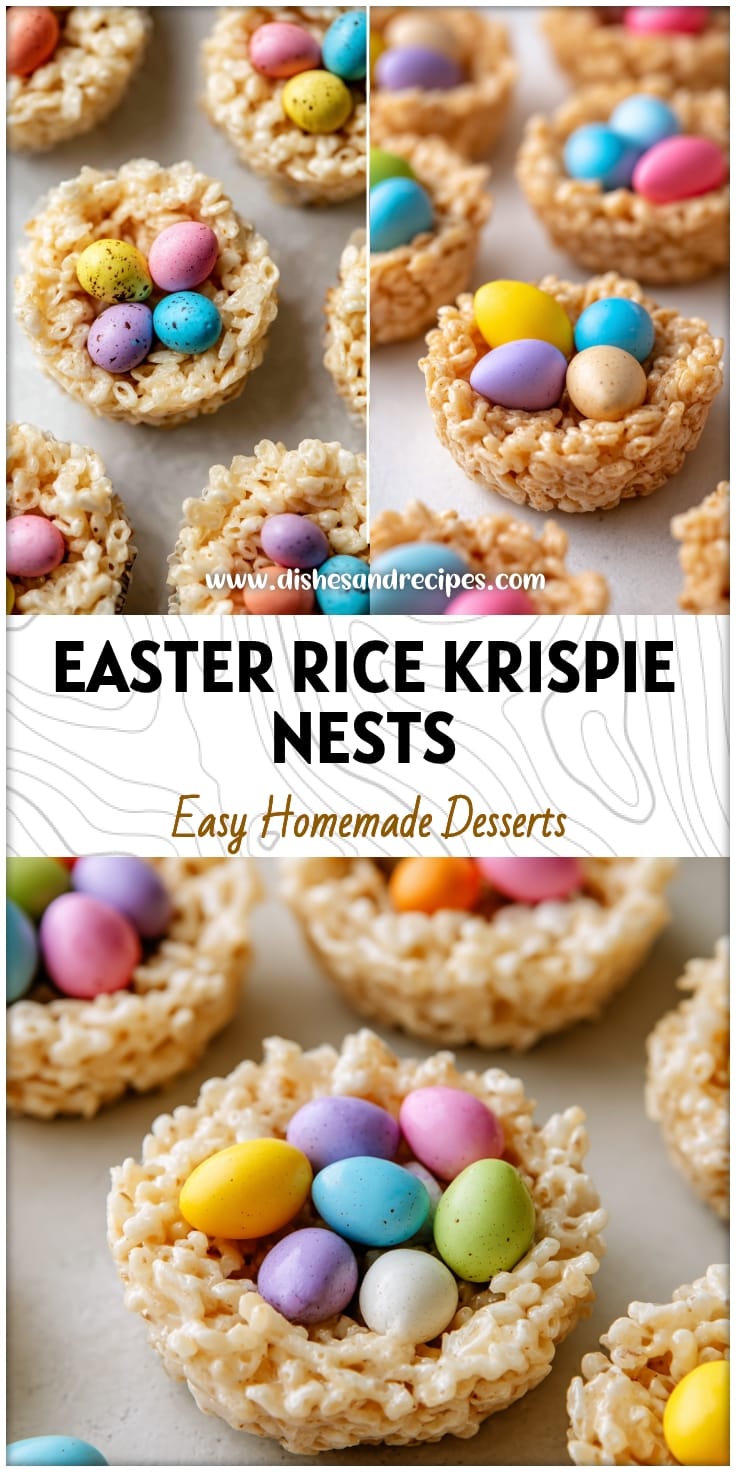 Easy Easter Rice Krispie Nests - Fun & Cheap Easter Snacks for Kids!