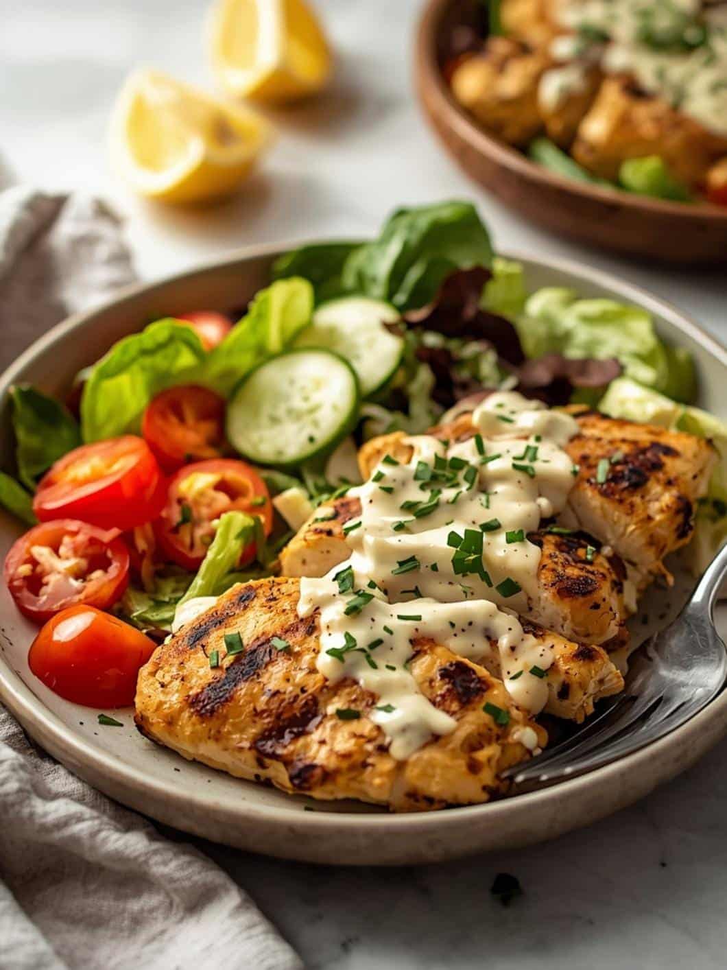 Easy Grilled Chicken Caesar Salad Recipe for Dinner