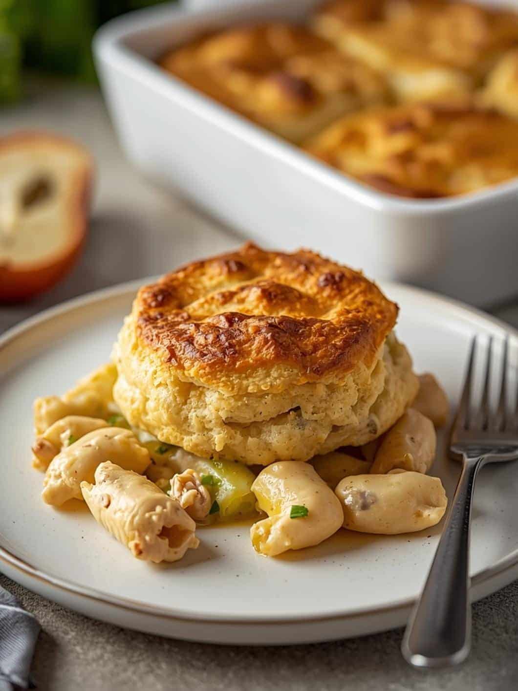 Easy Homestyle Chicken Pot Pie Biscuit Bake Recipe