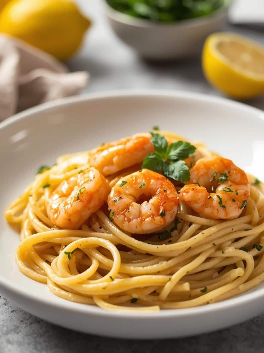 Easy Lemon Garlic Shrimp Pasta Recipe