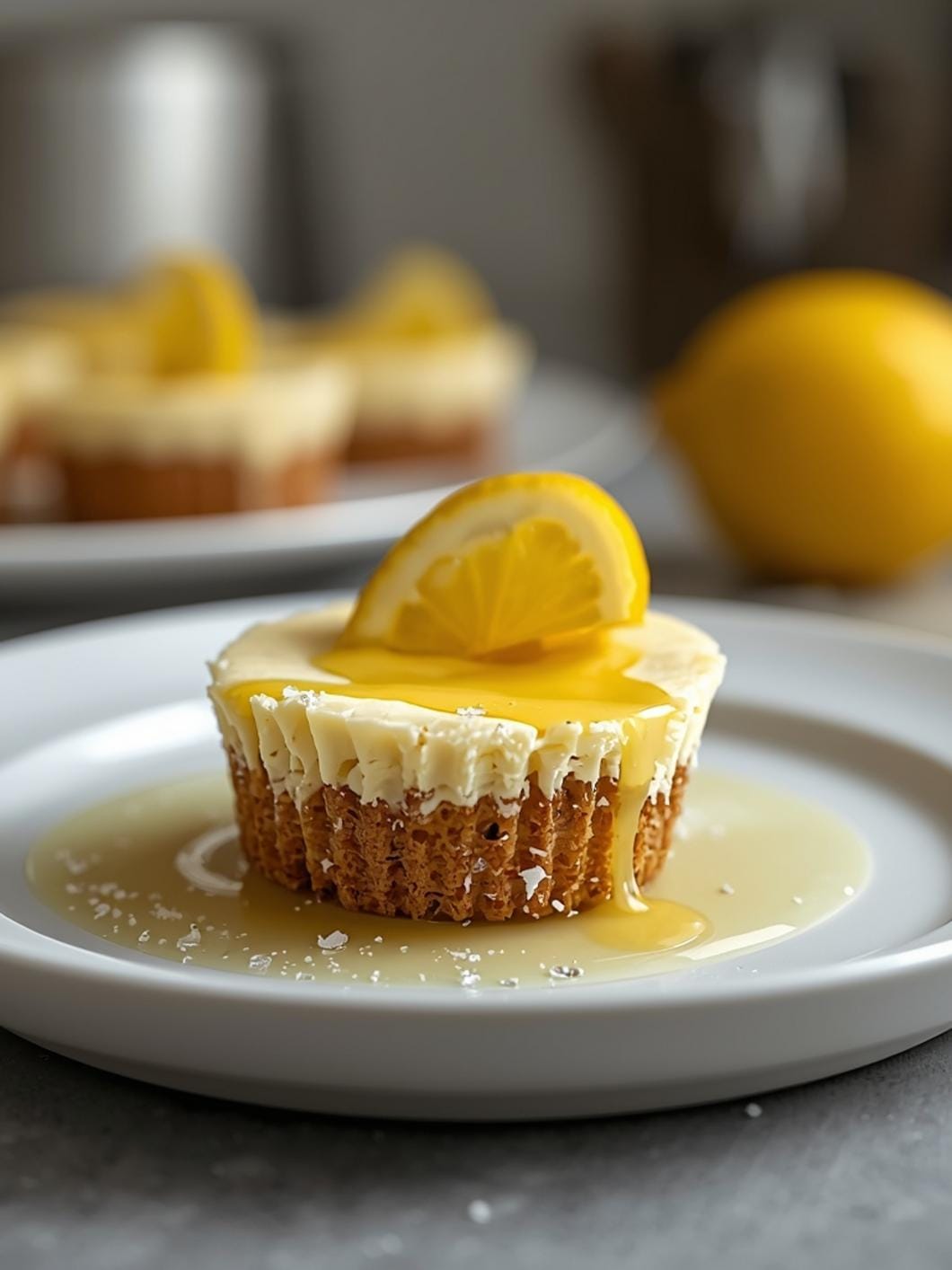 Easy Mini No-Bake Lemon Cheesecakes