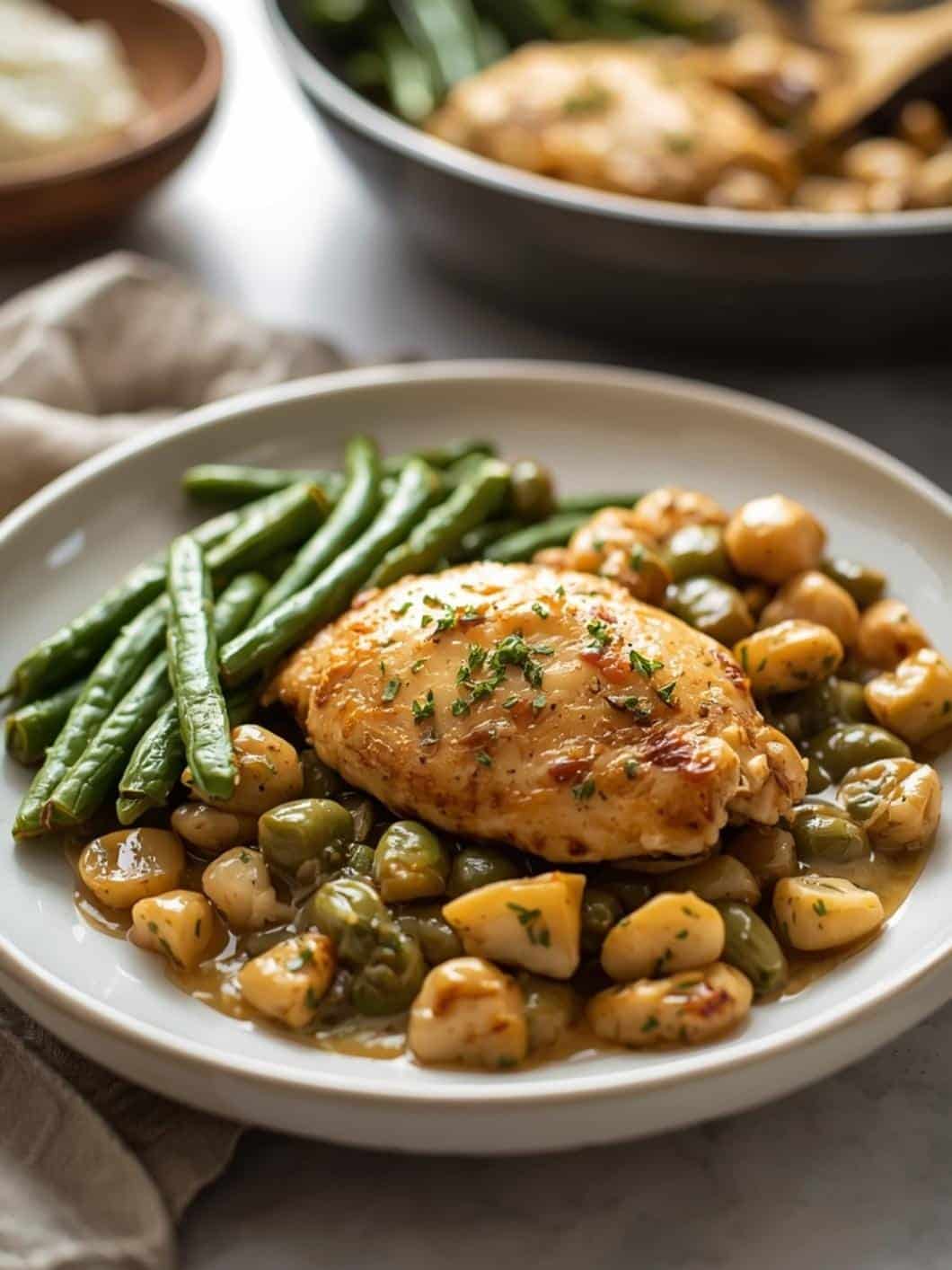 Garlic Butter Chicken & Green Beans: Easy One-Pan Dinner