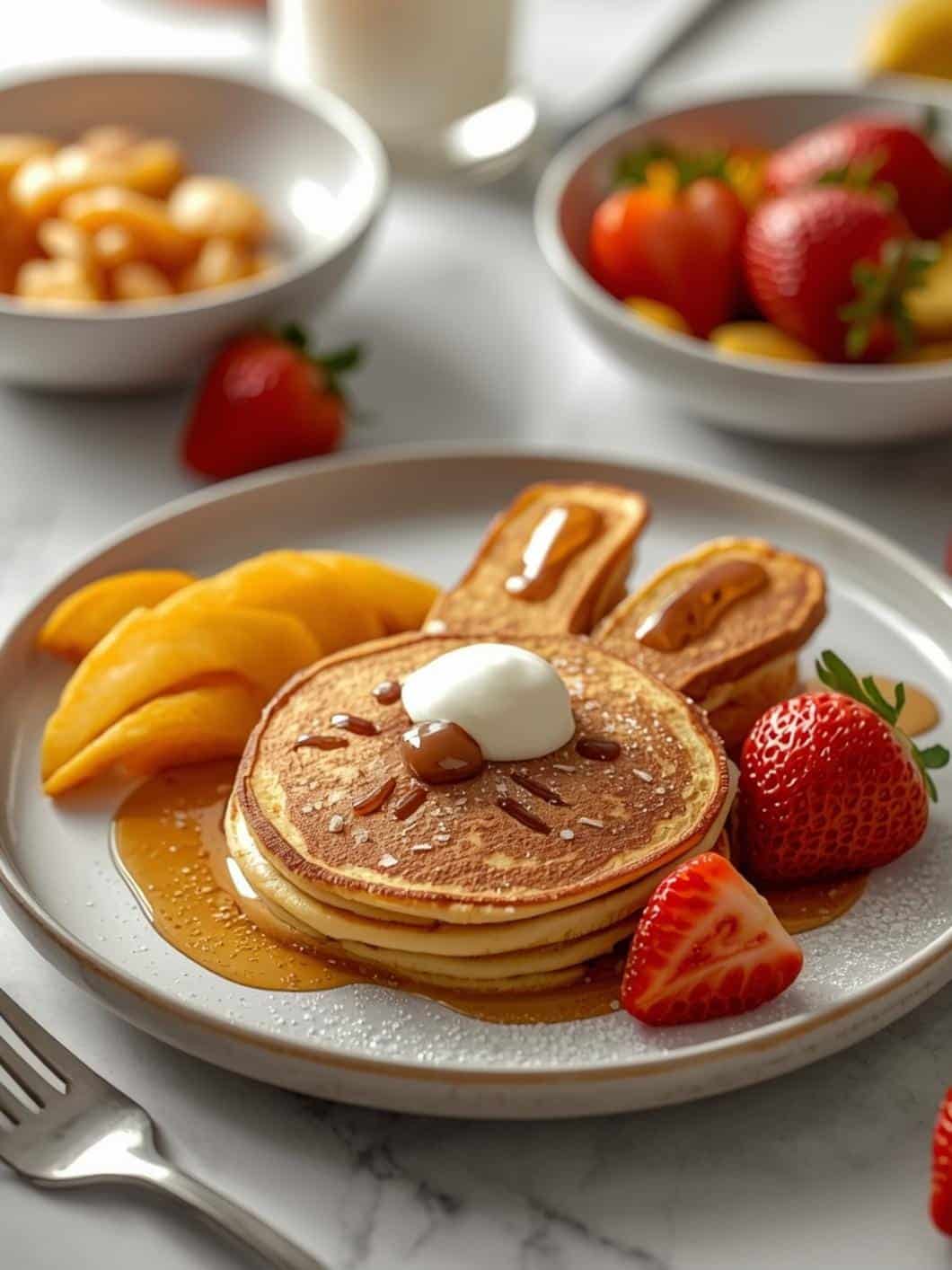 Healthy Bunny Pancakes: Cute & Easy Breakfast Idea for Kids 15 Healthy Bunny Pancakes: Cute & Easy Breakfast Idea for Kids