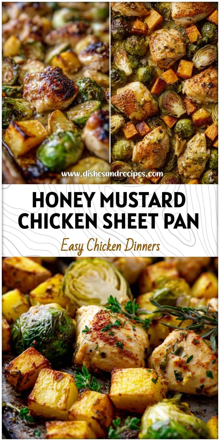 Sheet Pan Honey Mustard Chicken & Brussels Sprouts