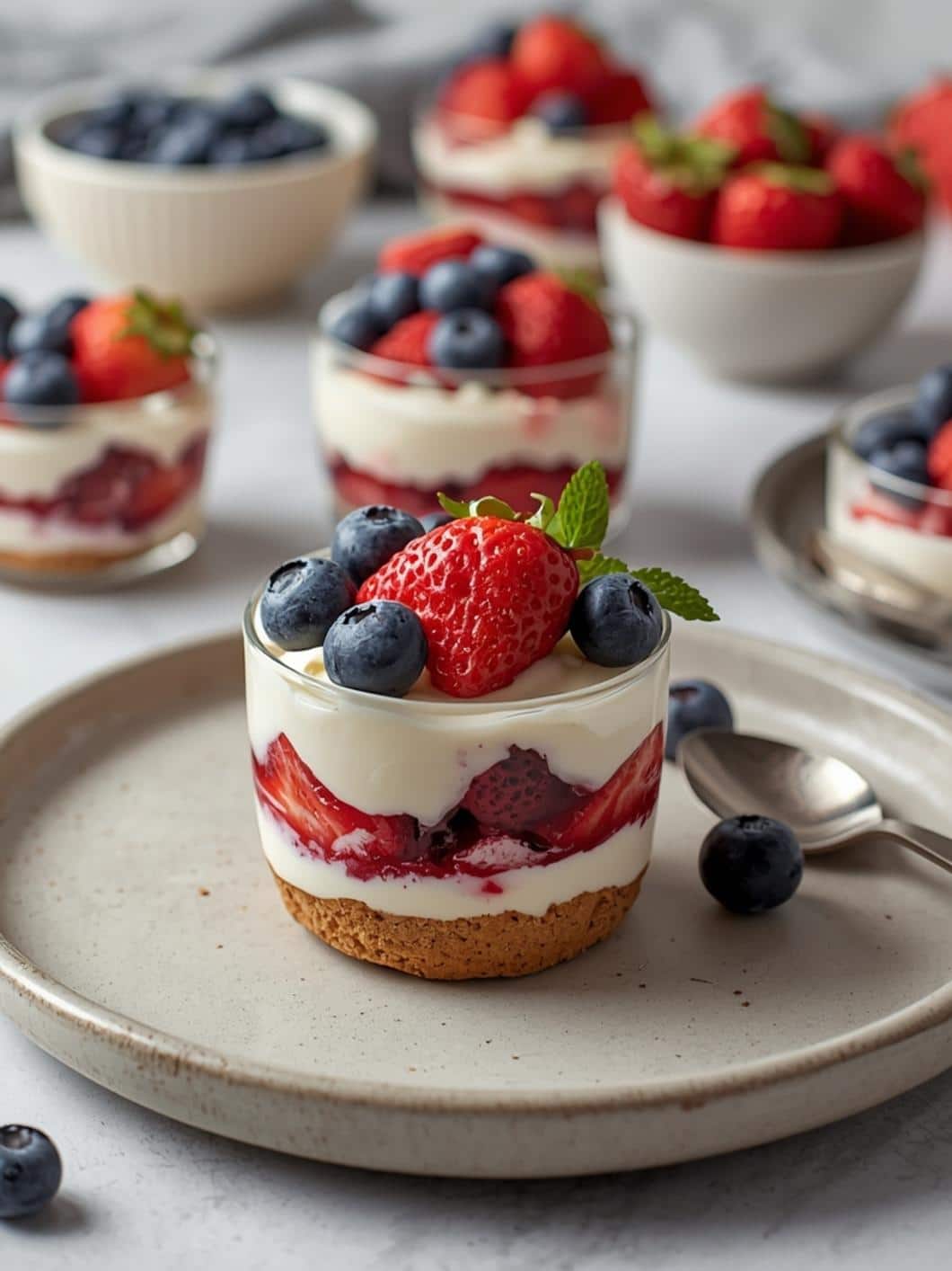 Red, White & Blue Berry Parfaits: Easy Patriotic Dessert Cups