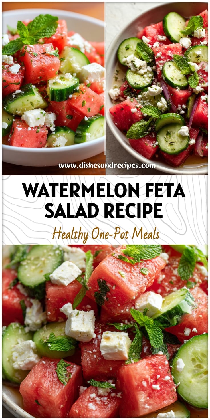 Refreshing Watermelon Cucumber Feta Salad with Honey Lime Dressing 12 Refreshing Watermelon Cucumber Feta Salad with Honey Lime Dressing