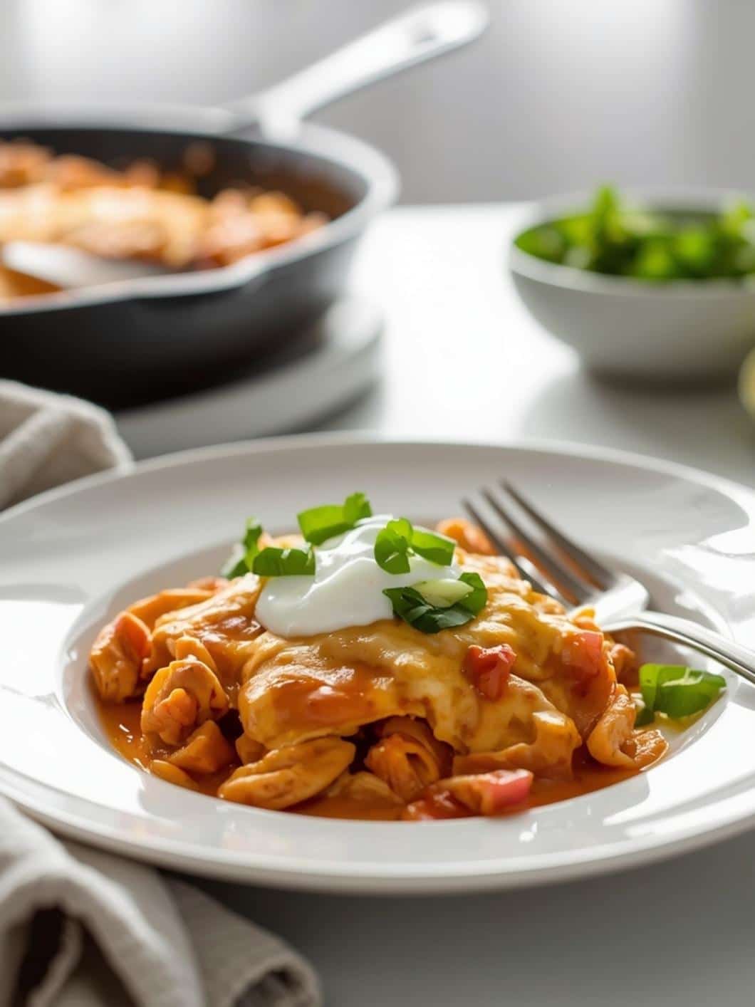20-Minute Healthy Chicken Enchilada Skillet with Rotisserie Chicken 15 20-Minute Healthy Chicken Enchilada Skillet with Rotisserie Chicken
