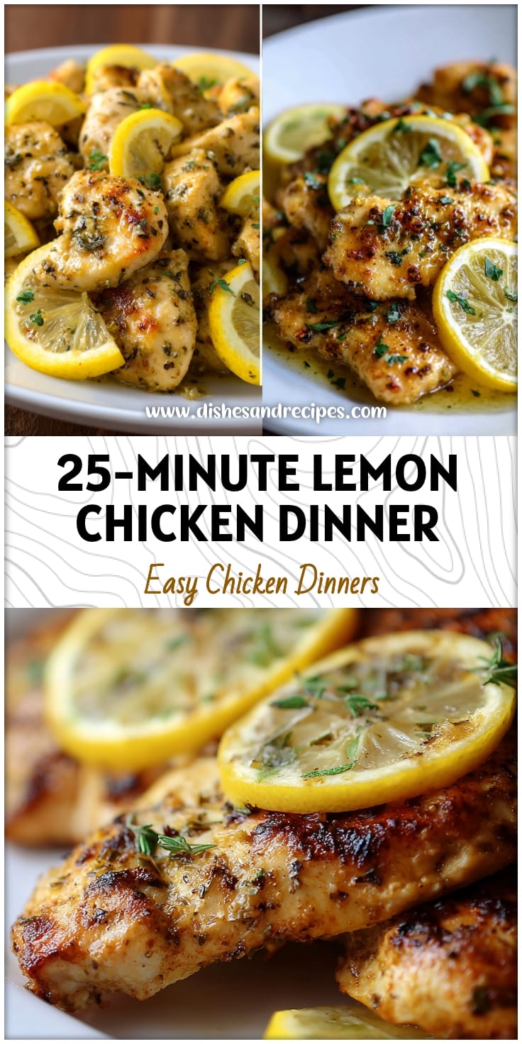 25-Minute Lemon Chicken: High Protein Dinner Recipe