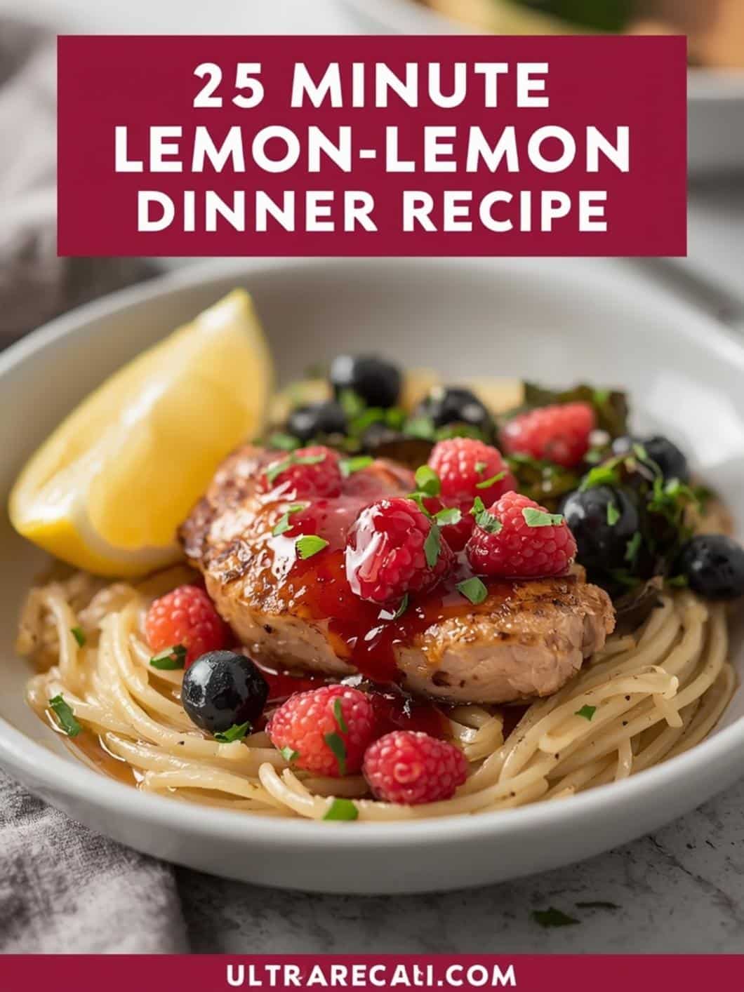 25-Minute Lemon Chicken: High Protein Dinner Recipe