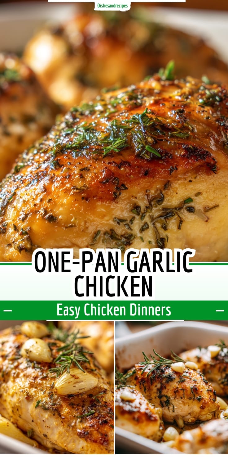 One-Pan Garlic Chicken: 35g Protein, Easy & Healthy Dinner