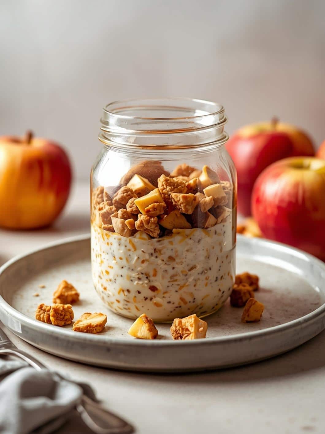 Apple Pie Overnight Oats: Easy & Healthy Breakfast Idea