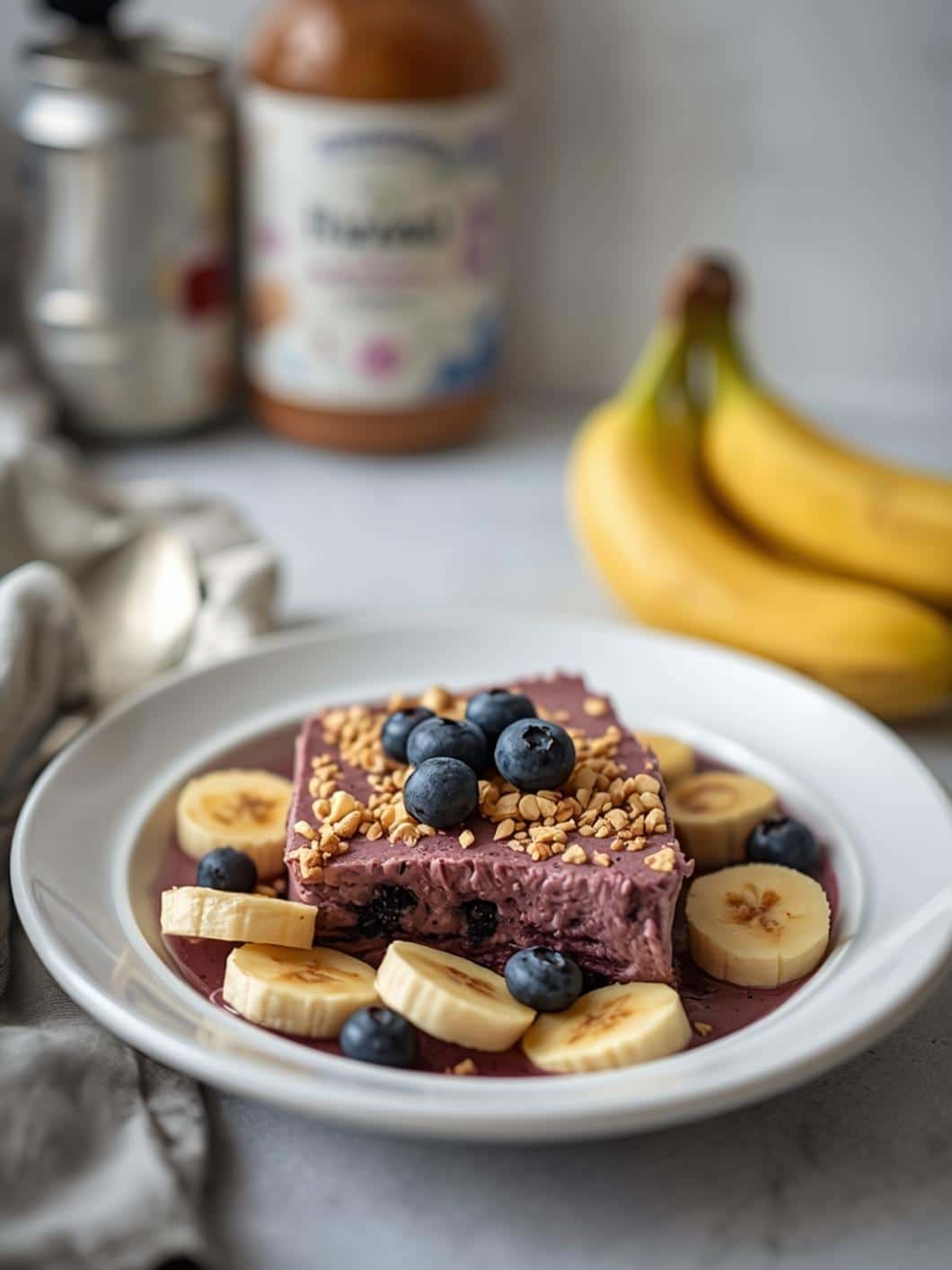 Blueberry Banana Protein Smoothie Recipe - No Protein Powder Needed!