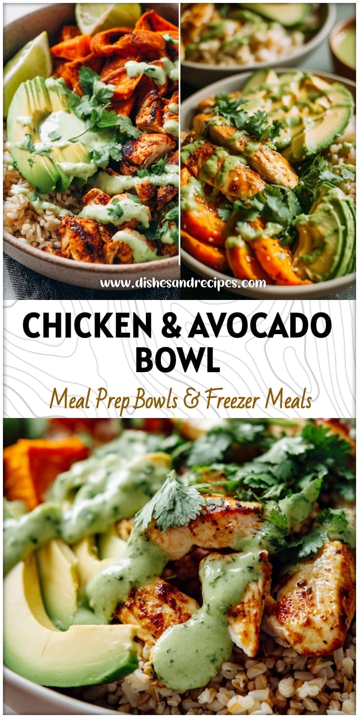 Chicken & Avocado Brown Rice Bowls: Healthy & Delicious Dinner Idea