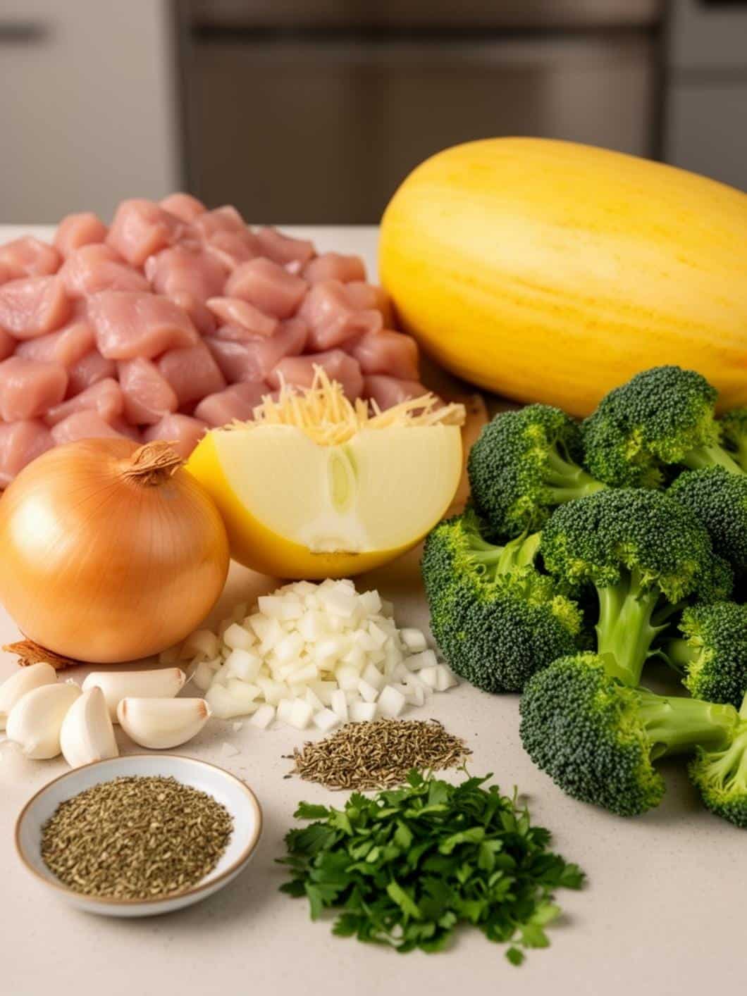 Chicken & Broccoli Stuffed Spaghetti Squash - Whole30 & Dairy-Free Dinner