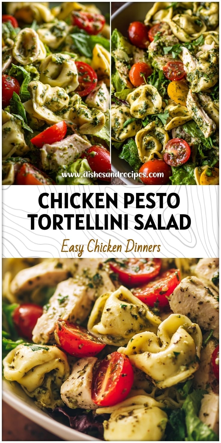 Chicken Pesto Tortellini Salad: Easy Summer Side Dish & Healthy Pasta