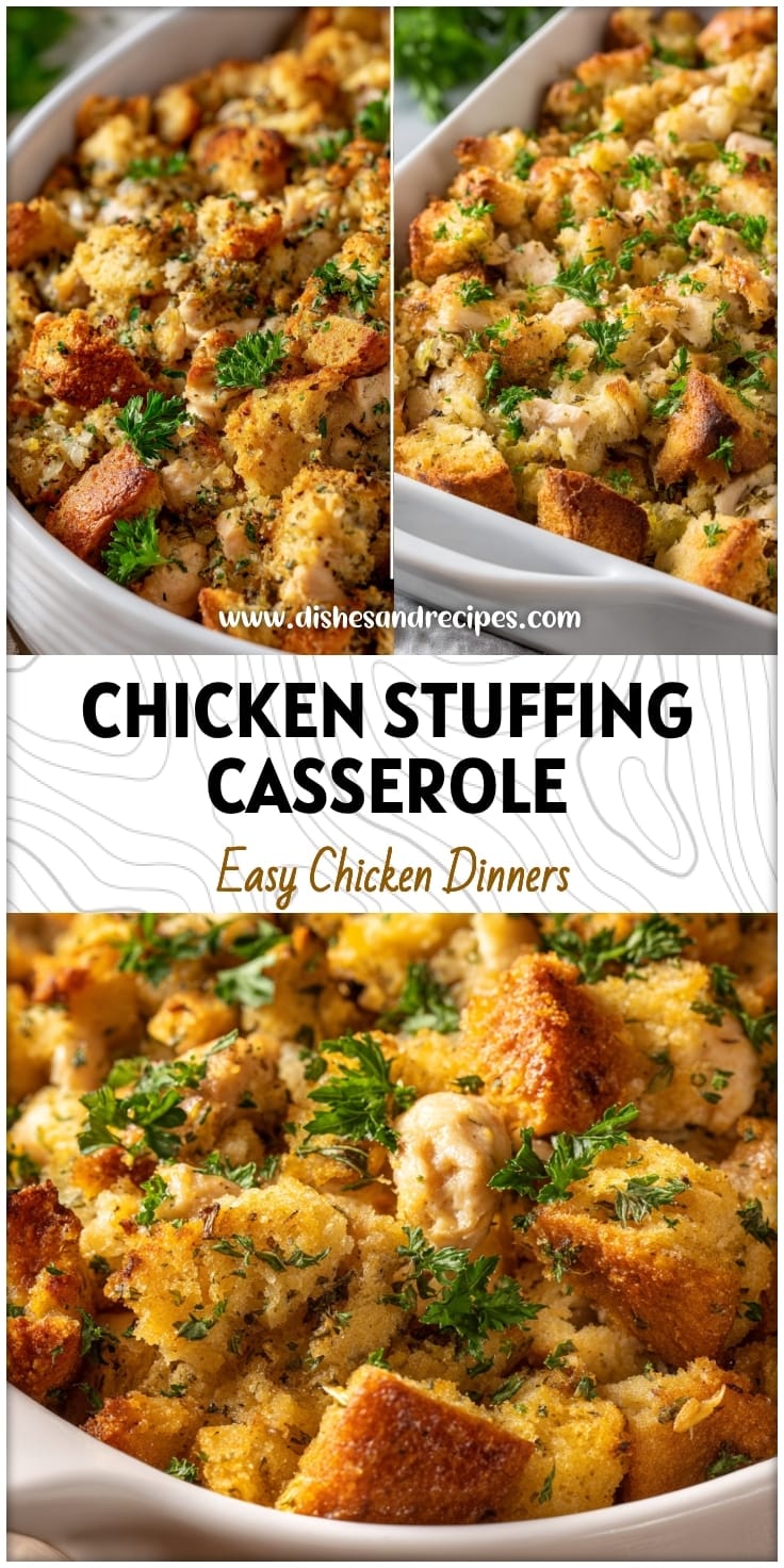 Easy Chicken & Stuffing Casserole Recipe