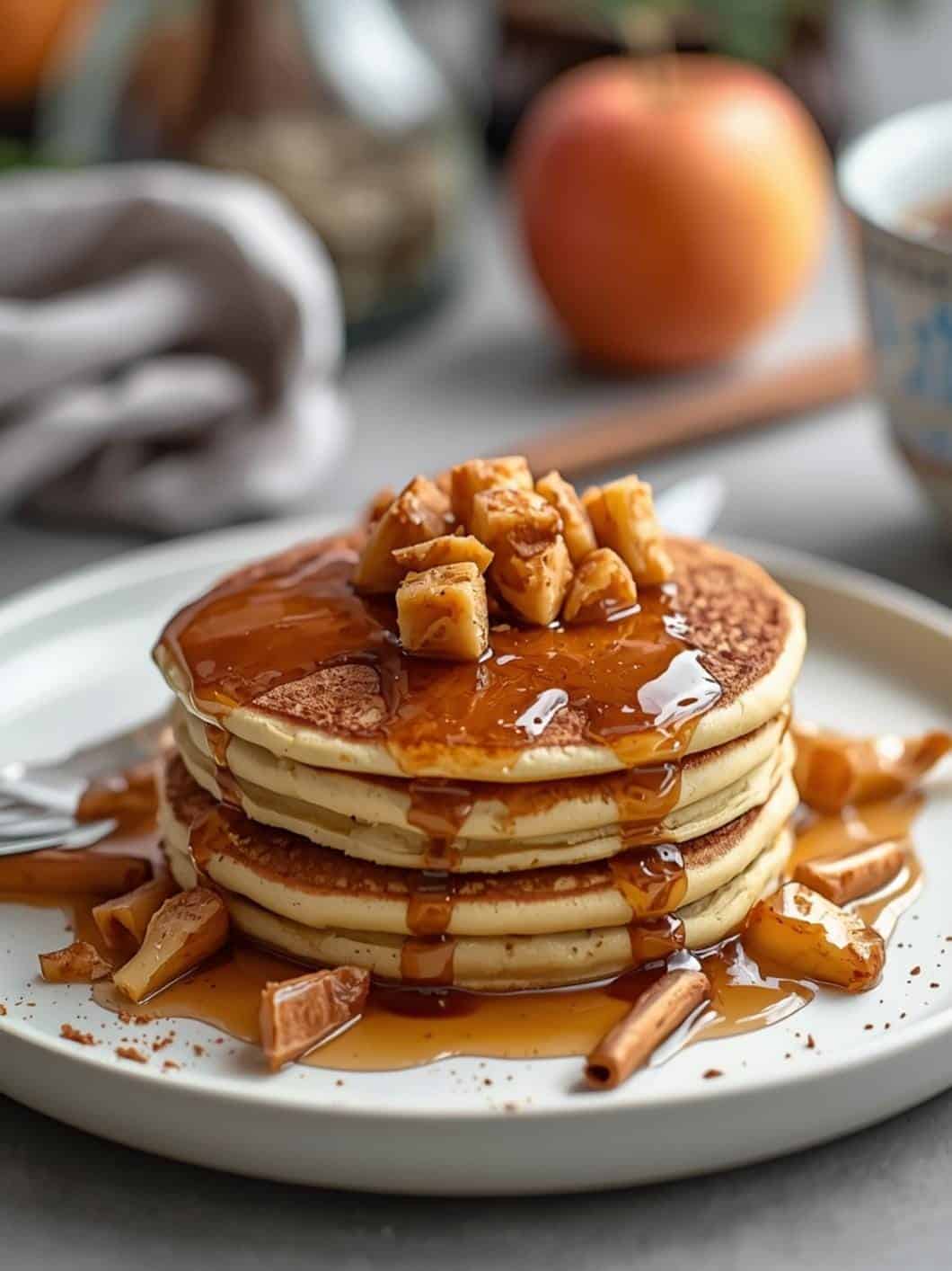 Cinnamon Apple Protein Pancakes: Healthy & Easy Brunch Idea