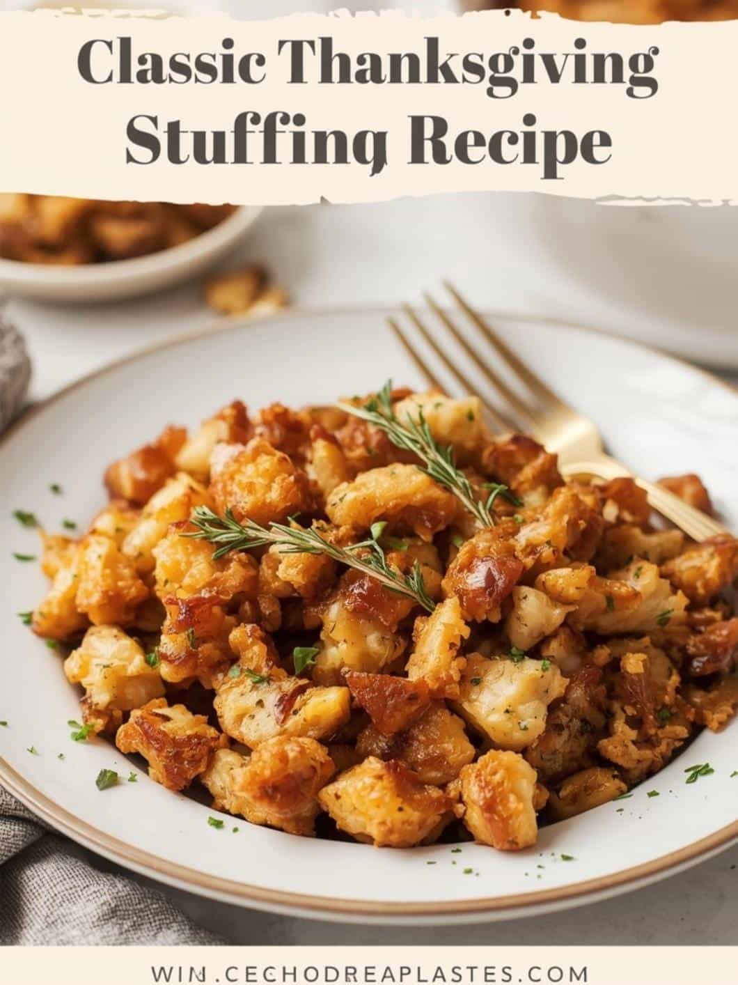 Classic Thanksgiving Stuffing Recipe: Moist & Savory Traditional Side Dish