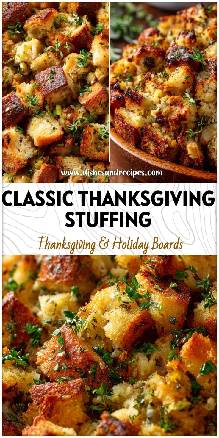 Classic Thanksgiving Stuffing Recipe: Moist & Savory Traditional Side Dish
