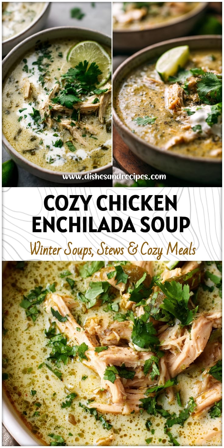 Cozy Chicken Enchilada Soup with Green Sauce - Creamy & Healthy One-Pot Dinner 14 Cozy Chicken Enchilada Soup with Green Sauce - Creamy & Healthy One-Pot Dinner