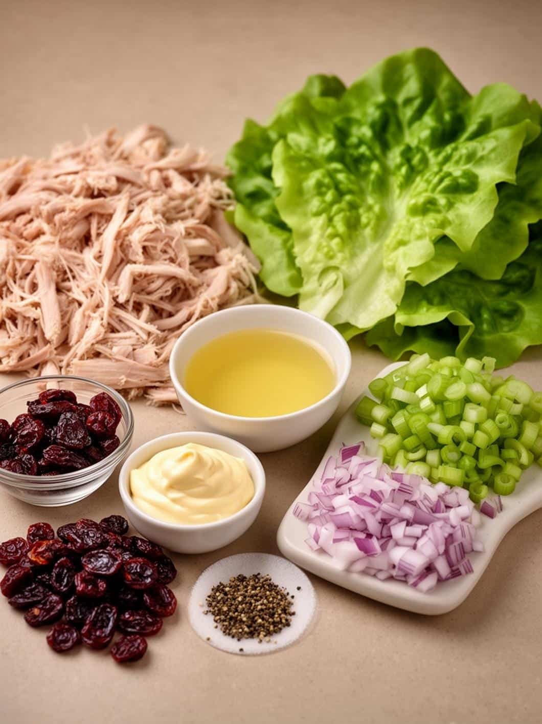 Cranberry Turkey Salad Lettuce Wraps: Healthy & Delicious Leftover Turkey Recipe