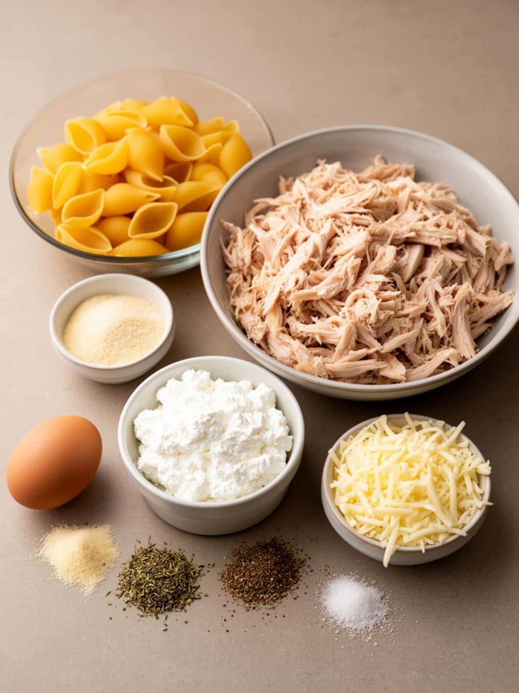 Creamy Chicken Alfredo Stuffed Shells Casserole